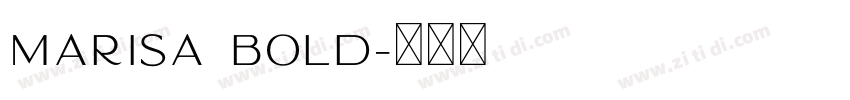 Marisa Bold字体转换